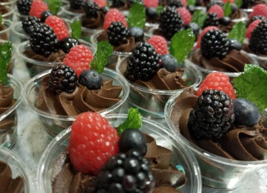 Chocolate avocado mousse