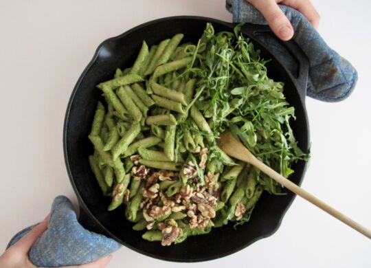 Fresh Green Chickpea & Walnut Pesto