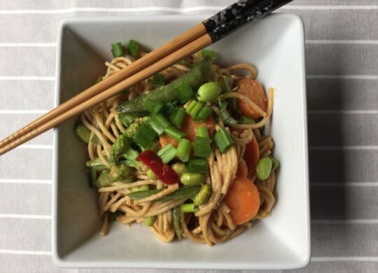 Nutty noodle bowl