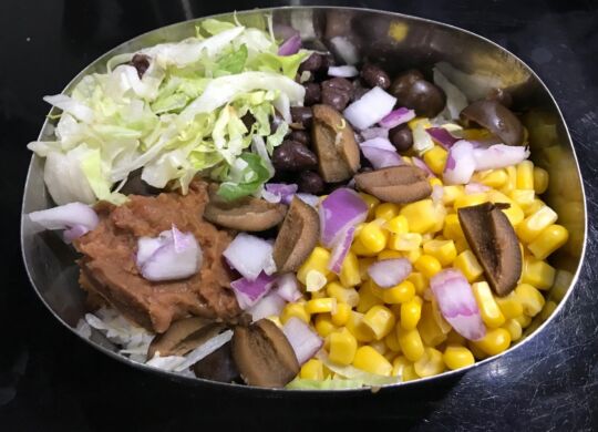 black bean burrito bowl