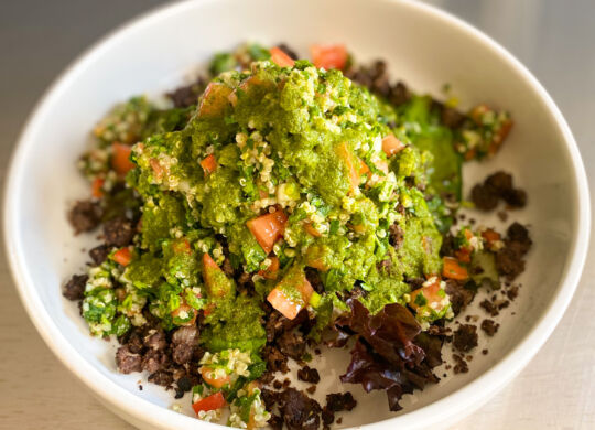 Zesty Quinoa & Black Bean Tabbouleh Bowl