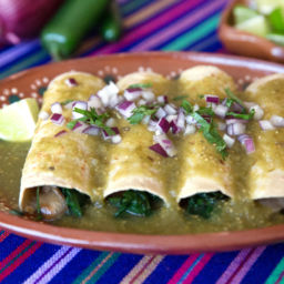 Spinach enchiladas