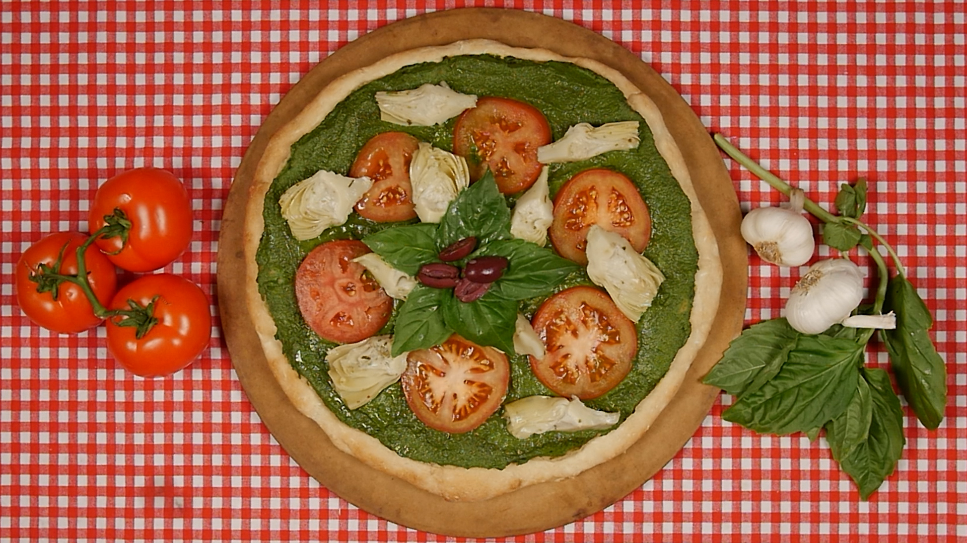 Spinach Artichoke Flatbread