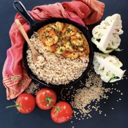 Cauliflower Korma with Tempeh