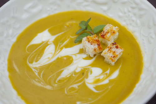 Cheesy potato soup
