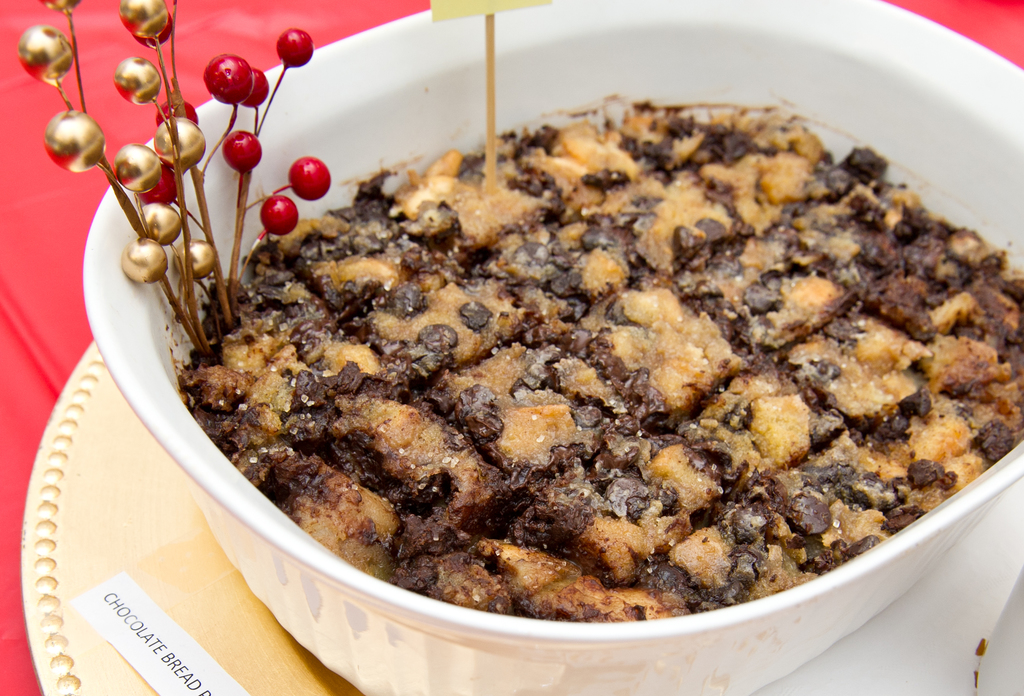 Chocolate bread pudding