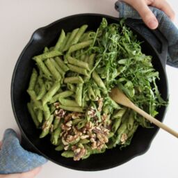 Fresh Green Chickpea & Walnut Pesto