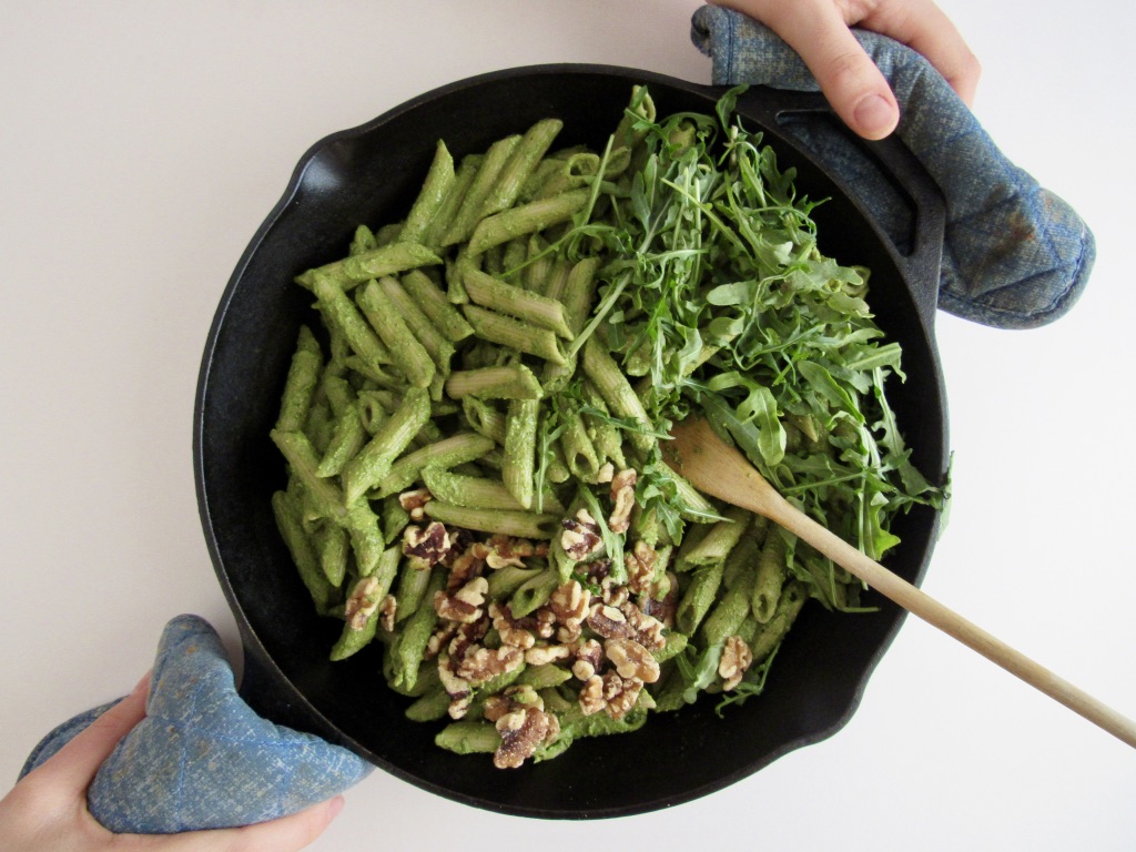 Fresh Green Chickpea & Walnut Pesto