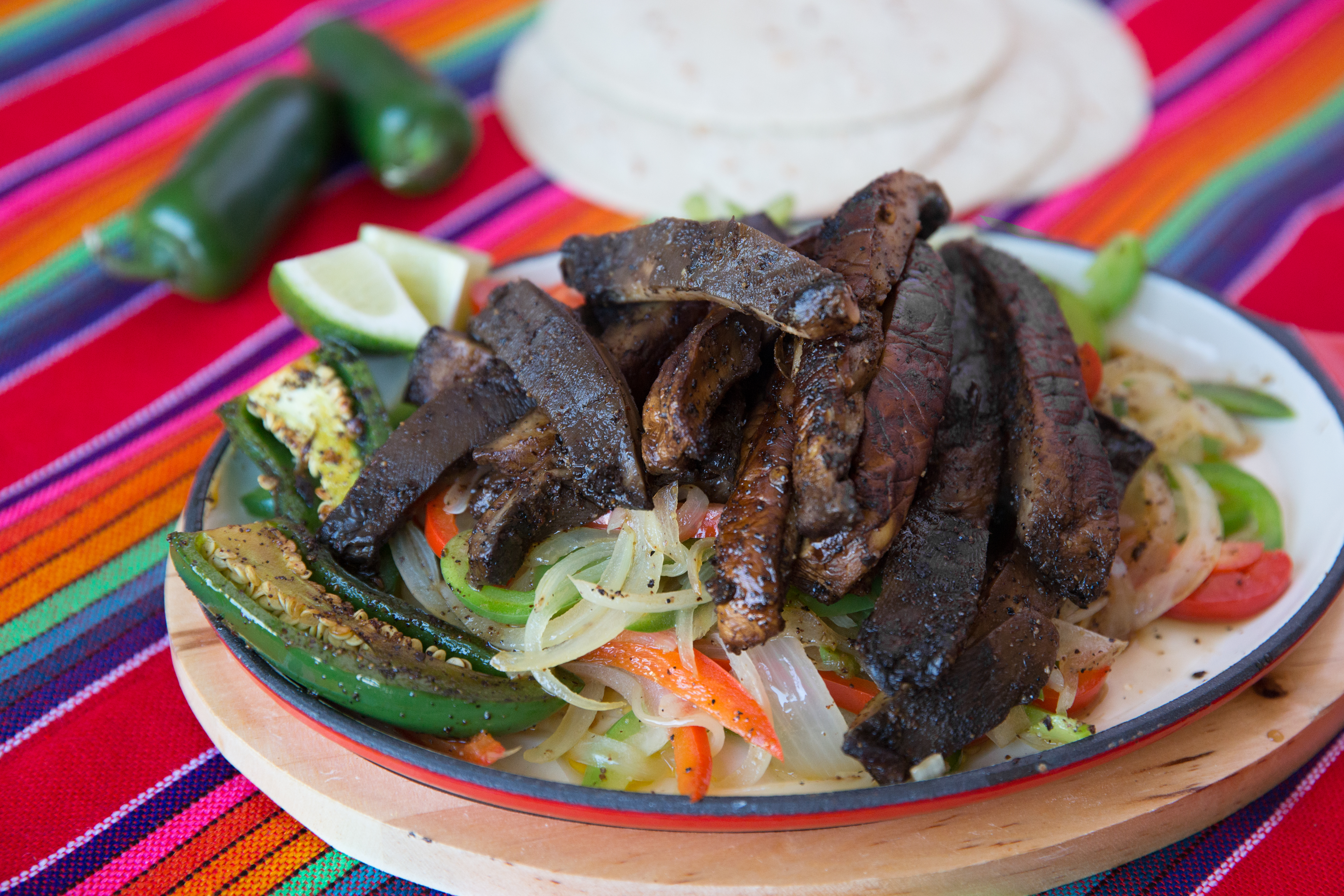 Mushroom fajitas