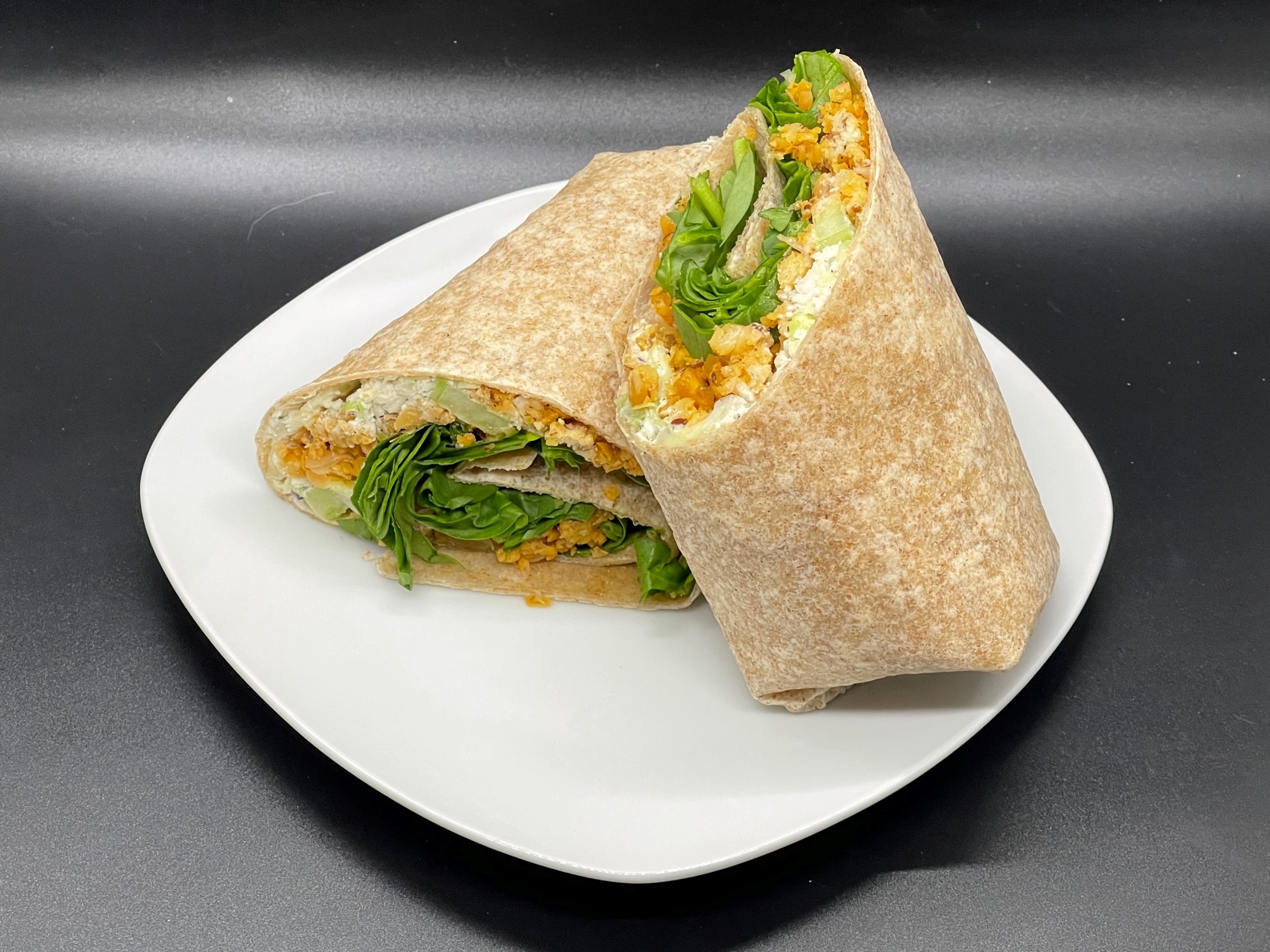 Buffalo Chickpea Wrap