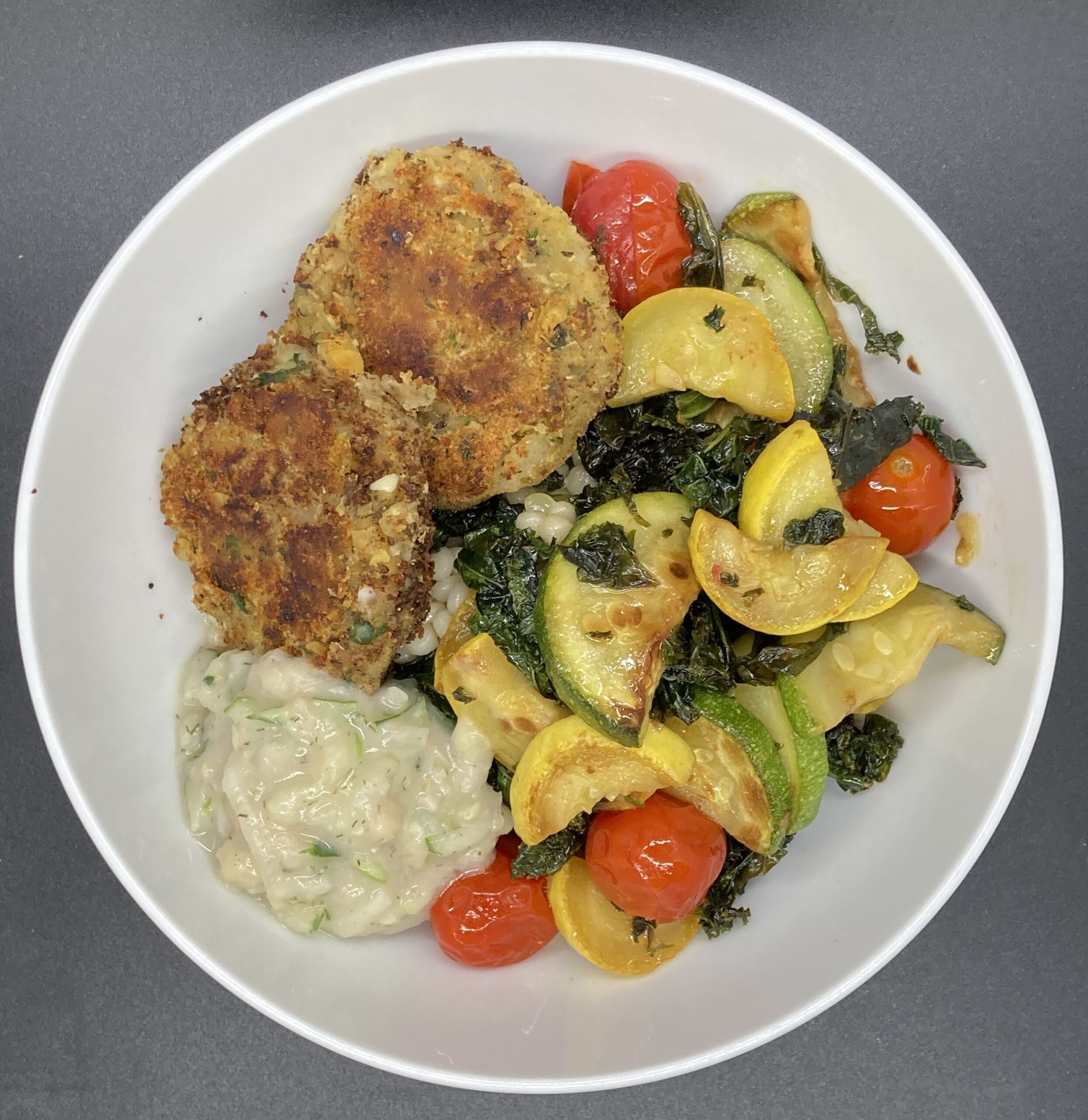 Red Lentil and Sautéed Spring Veggie Bow