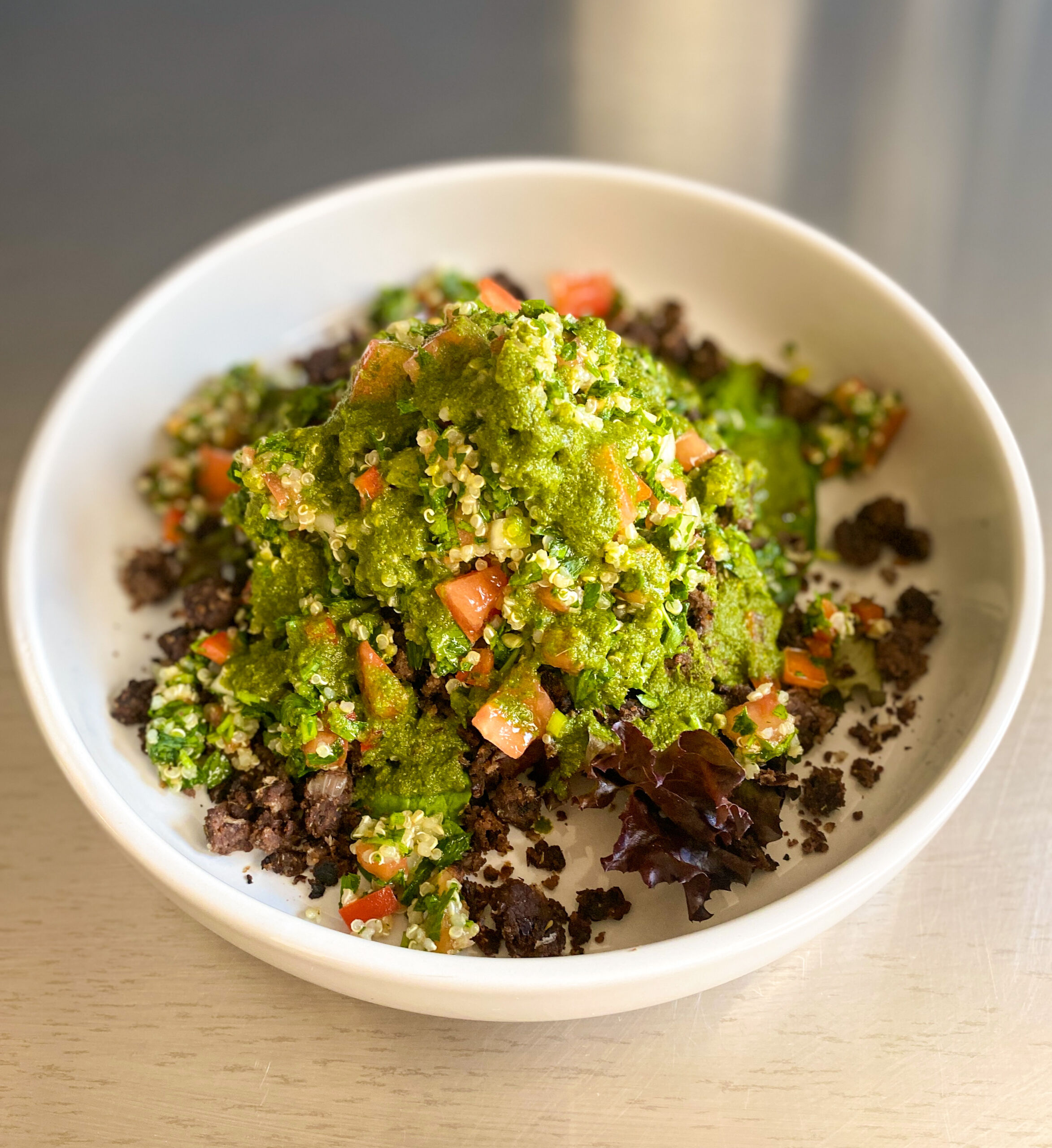 Zesty Quinoa & Black Bean Tabbouleh Bowl