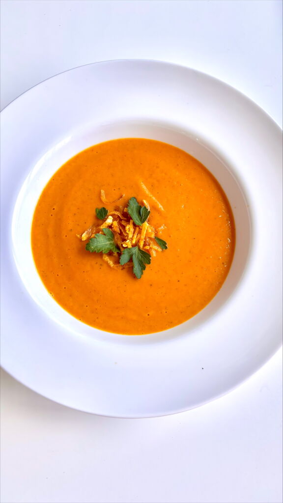 Creamy Pumpkin Soup with White Beans