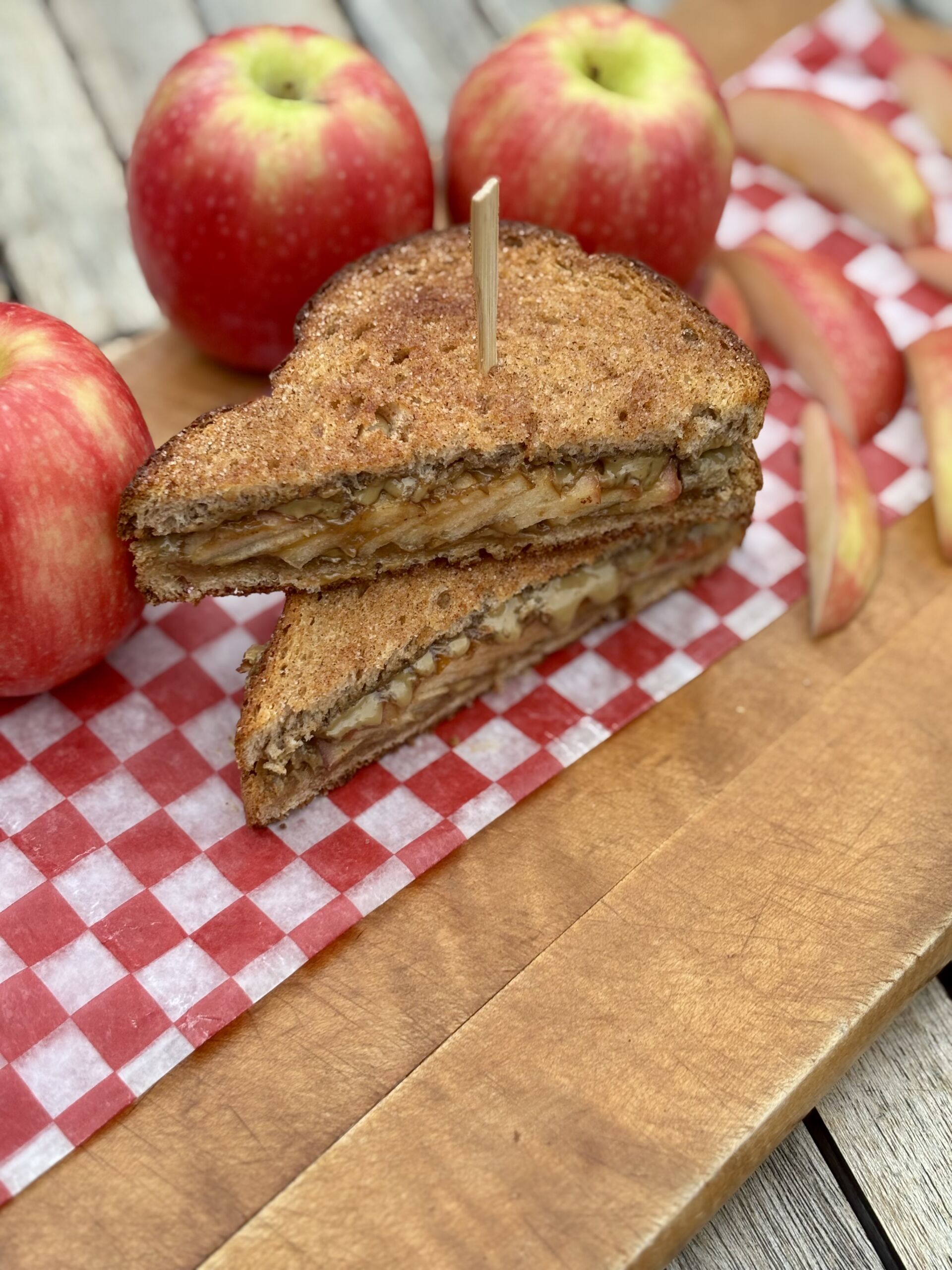 Apple Cinnamon Sun Butter Sandwich